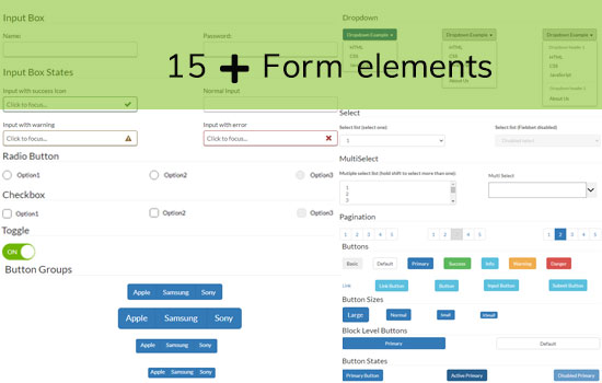 Curdweb Axure Form Elements library