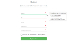 Curdweb Registration Form Version 1.0